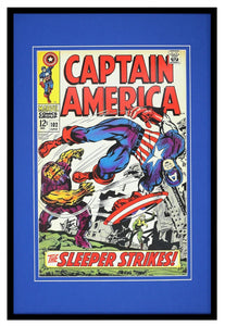 Captain America #102 The Sleeper Framed 12x18 Official Repro Cover Display