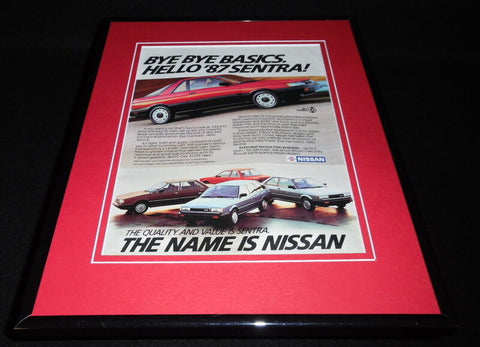 1987 Nissan Sentra 11x14 Framed ORIGINAL Vintage Advertisement 