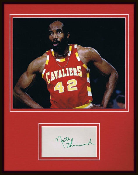 Nate Thurmond Signed Framed 11x14 Photo Display JSA Cavaliers