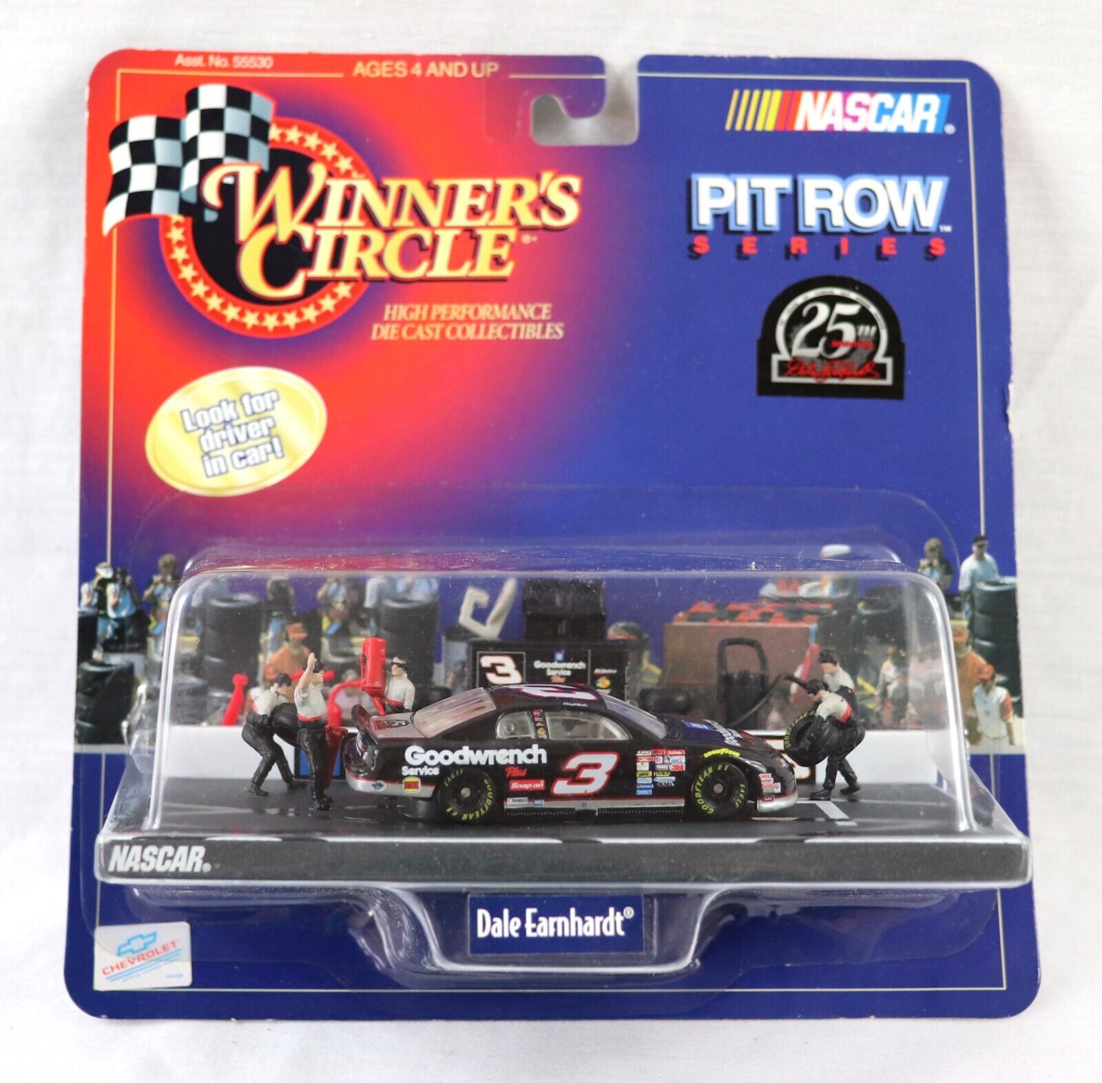 VINTAGE 1998 Winner's Circle Pit Row Dale Earnhardt Car + Crew Set