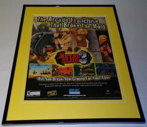 Metal Slug 3 2004 XBox Framed 11x14 ORIGINAL Advertisement