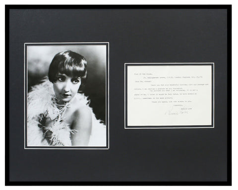 Bessie Love Signed Framed 16x20 Letter & Photo Display 