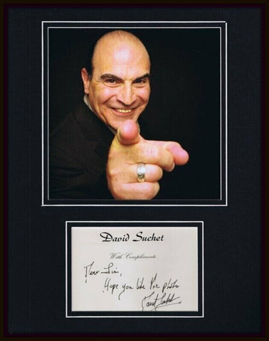 David Suchet Signed Framed 11x14 Photo Display Falcon & Snowman