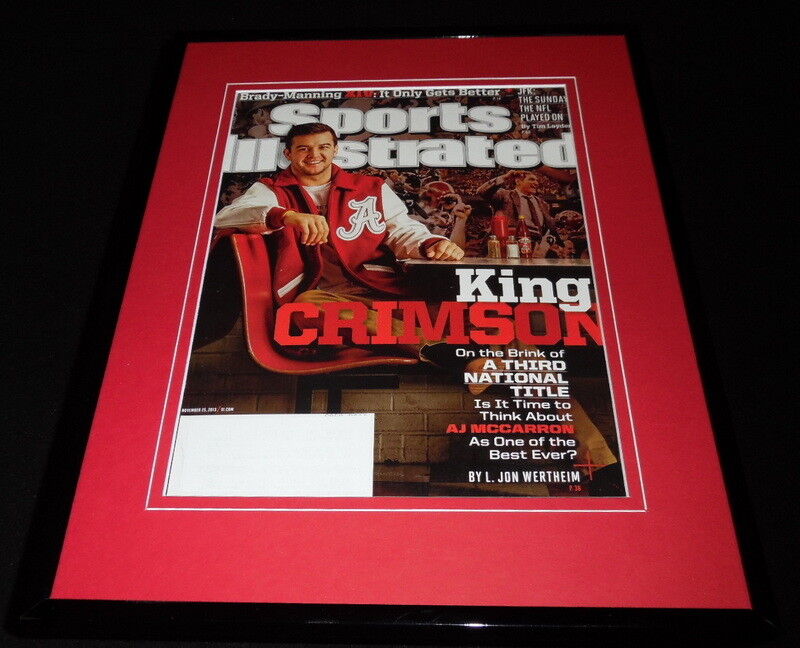 AJ McCarron Framed ORIGINAL 2013 Sports Illustrated Cover Alabama