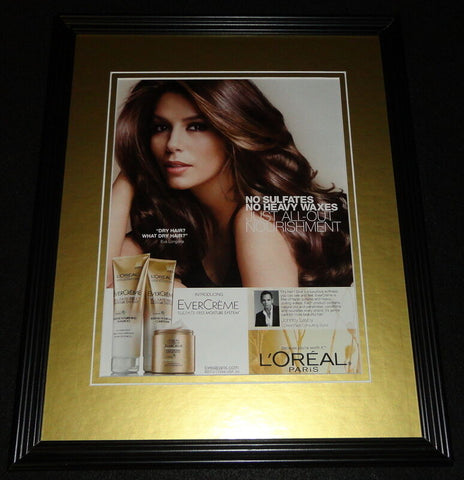 Eva Longoria 2012 L'Oreal Evercreme 11x14 Framed ORIGINAL Advertisement