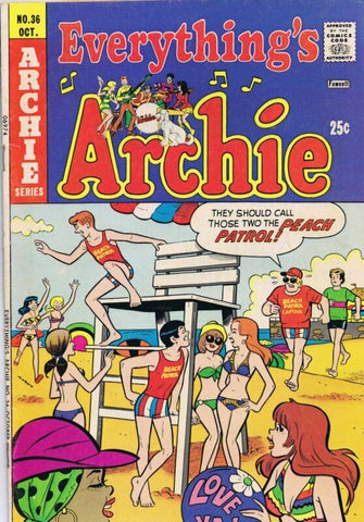 Everything's Archie #94 ORIGINAL Vintage 1974 Archie Comics GGA 6 Bikini Cover