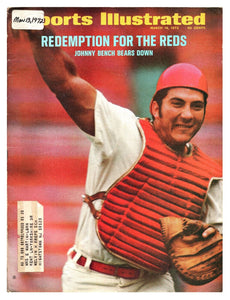 Mar 13 1972 Sports Illustrated Magazine Johnny Bench Reds