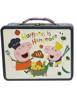 BRAND NEW 2022 Tin Totes Peppa Pig Happiness is Homemade Metal Lunch Box