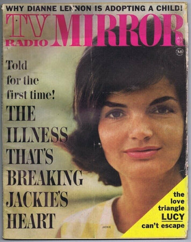 ORIGINAL Vintage January 1962 TV Radio Mirror Magazine Jackie Kennedy 