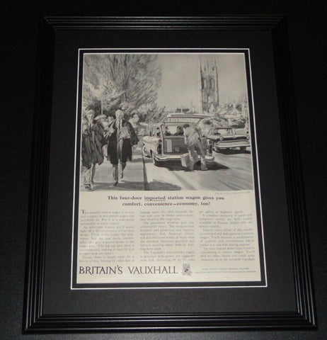 1959 Vauxhall 11x14 Framed ORIGINAL Vintage Advertisement Poster