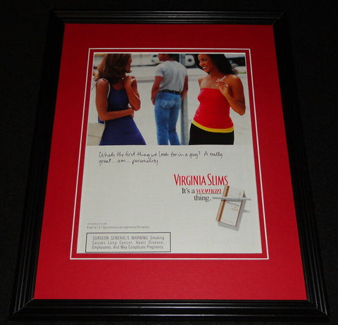 1998 Virginia Slims Cigarettes Framed 11x14 ORIGINAL Advertisement