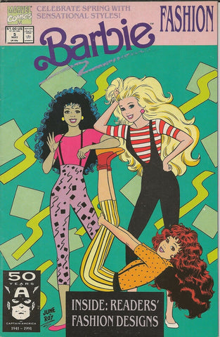 Barbie Fashion #5 ORIGINAL Vintage 1991 Marvel Comics GGA 