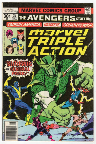 Marvel Triple Action #37 ORIGINAL Vintage 1977 Reprints Avengers 45