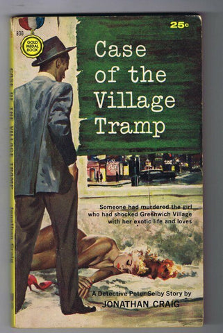 ORIGINAL Vintage 1959 Case of the Village Tramp Paperback Book GGA J Craig