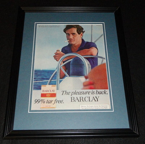 1981 Barclay Cigarettes Framed 11x14 ORIGINAL Advertisement