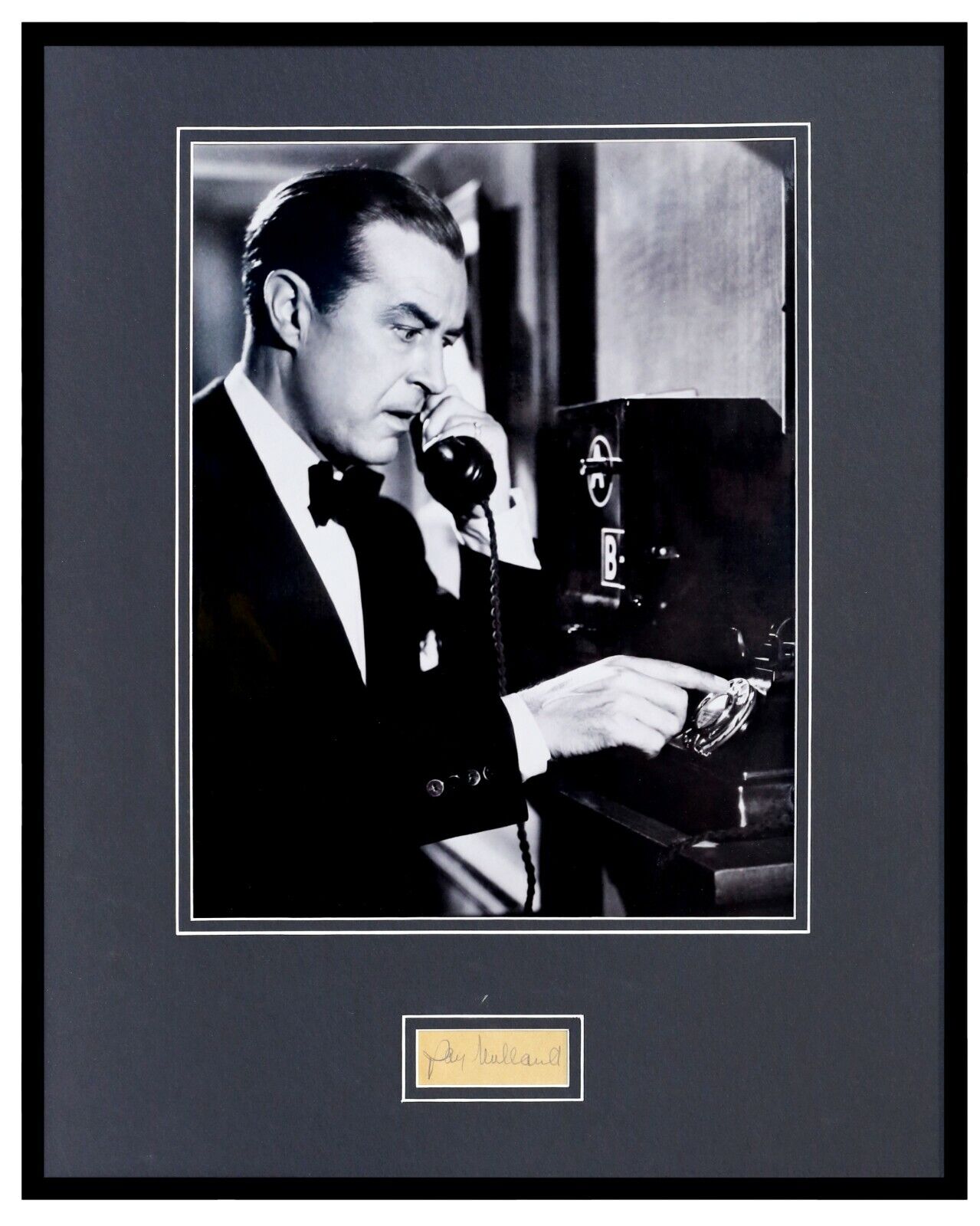 Ray Milland Signed Framed 16x20 Photo Display Dial M For Murder