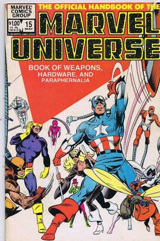 Official Handbook of the Marvel Universe #15 ORIGINAL Vintage 1984