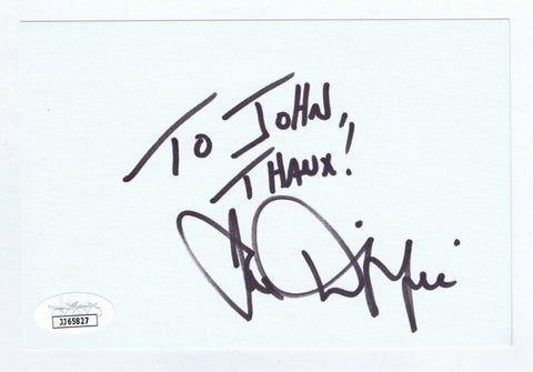 Joe Diffie Signed 4x6 Index Card JSA COA Thanks To John Inscription