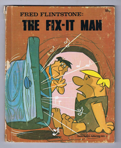 ORIGINAL Vintage 1976 Flintstones Fred Flintstone Fix It Man Hardcover Book  