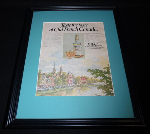 1976 OFC Whisky Framed 11x14 ORIGINAL Vintage Advertisement