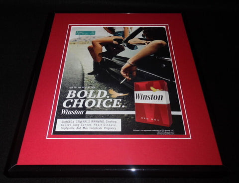 2016 Winston Cigarettes Framed 11x14 ORIGINAL Advertisement