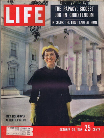 ORIGINAL Vintage Life Magazine October 20 1958 Mrs Eisenhower