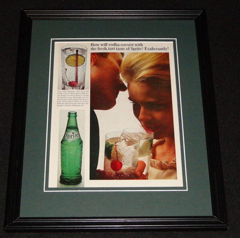 1965 Sprite & Vodka Mad Russian Framed 11x14 ORIGINAL Vintage Advertisement