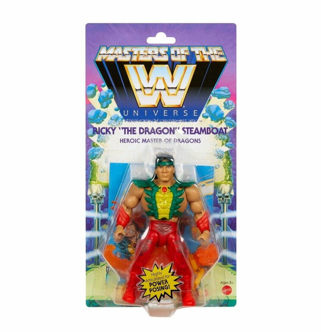 NEW SEALED WWE Masters of the Universe Ricky Dragon Steamboat Action Figure