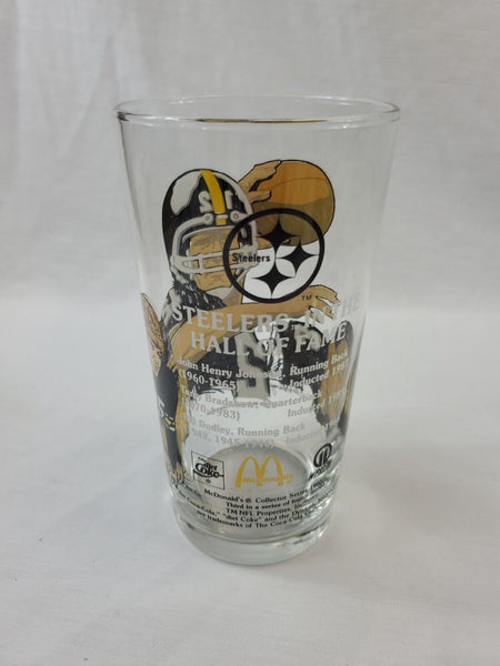 VINTAGE 1990 McDonald's Terry Bradshaw JH Johnson Bill Dudley Glass Steelers