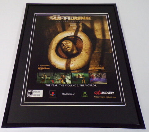 The Suffering 2004 PS2 Xbox Framed 11x14 ORIGINAL Vintage Advertisement