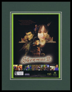 Shenmue II 2002 XBox 11x14 Framed ORIGINAL Advertisement