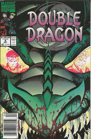 Double Dragon #4 ORIGINAL Vintage 1991 Marvel Comics 