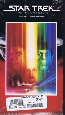 Star Trek Motion Picture Longer Version VINTAGE SEALED VHS Cassette 