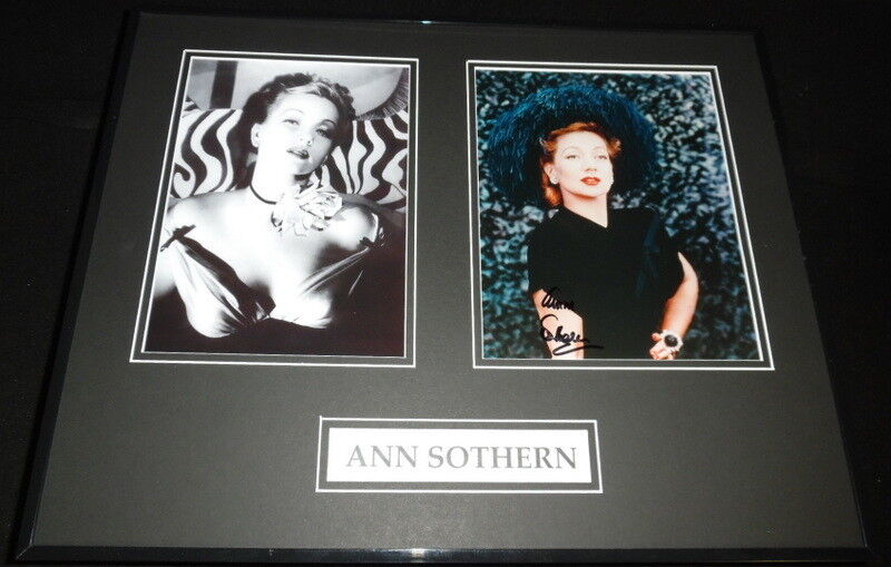 Ann Sothern Signed Framed 16x20 Photo Set