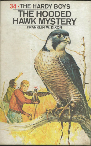 ORIGINAL Vintage 1971 Hardy Boys Hardcover Book Hooded Hawk Mystery #34