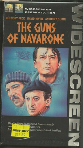 Guns of Navarone VINTAGE VHS Cassette Gregory Peck David Niven