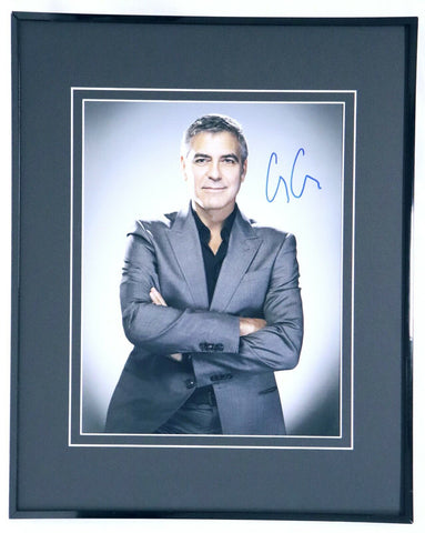 George Clooney Signed Framed 16x20 Photo Display ER