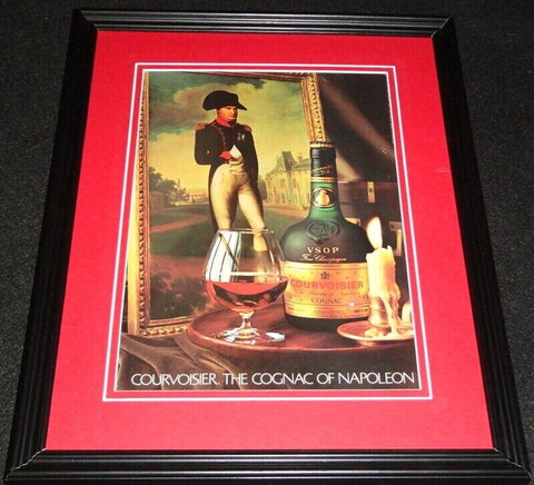 1983 Courvoisier Cognac Framed 11x14 ORIGINAL Advertisement Napoleon