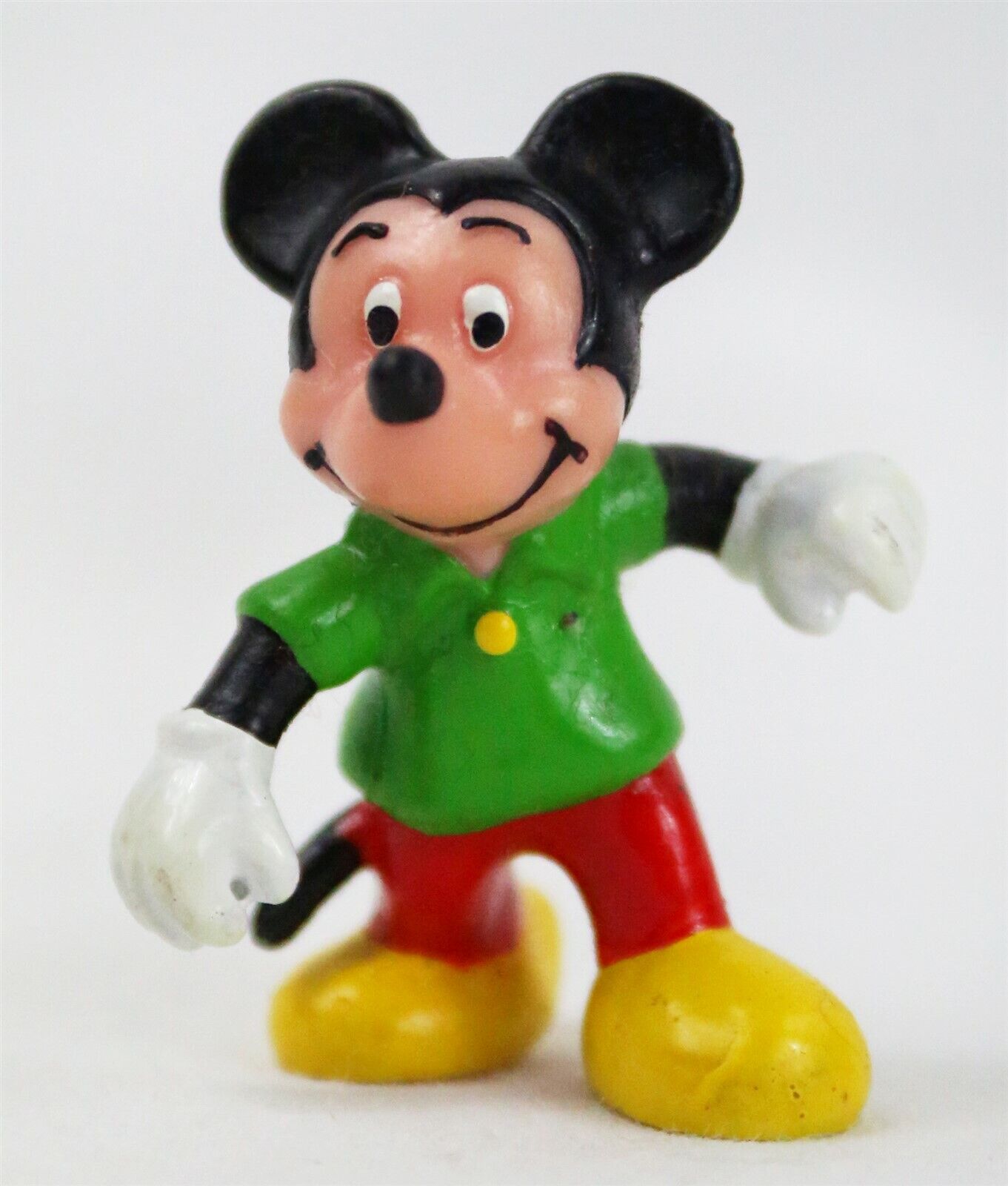 VINTAGE 1980s Walt Disney Mickey Mouse 2" PVC Action Figure Hong Kong