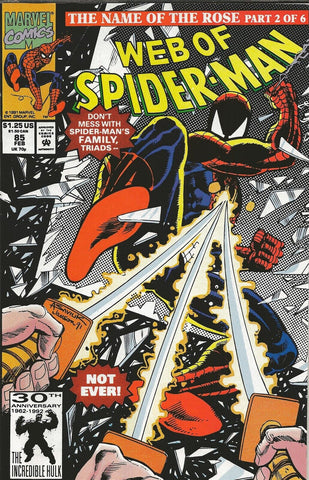 Web of Spider-Man #85 ORIGINAL Vintage 1992 Marvel Comics 