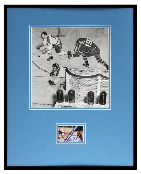 Henri Richard Signed Framed 16x20 Photo Display Canadiens