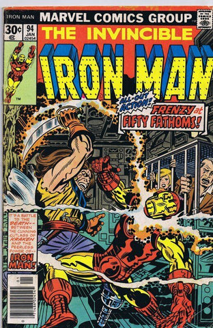 Iron Man #94 ORIGINAL Vintage 1977 Marvel Comics Jack Kirby