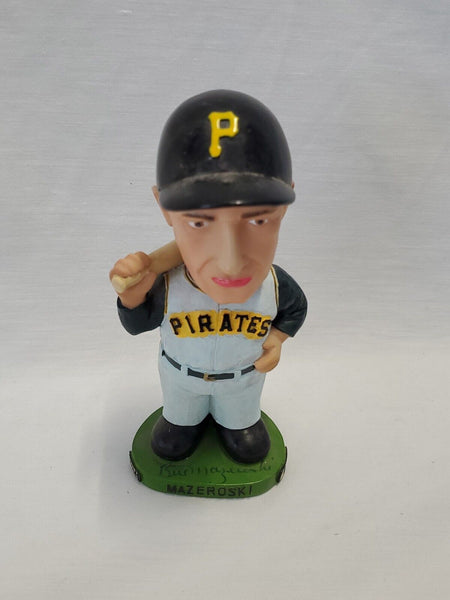 Bill Mazeroski Signed 2001 Pittsburgh Pirates Bobblehead Figure