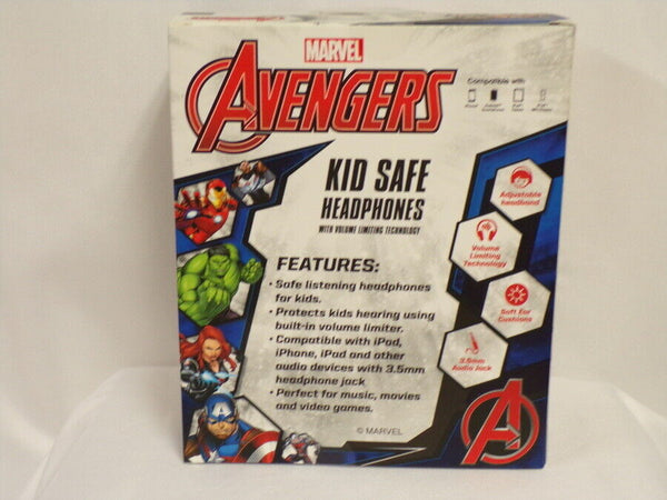 NEW SEALED Marvel Avengers Kid Safe Headphones