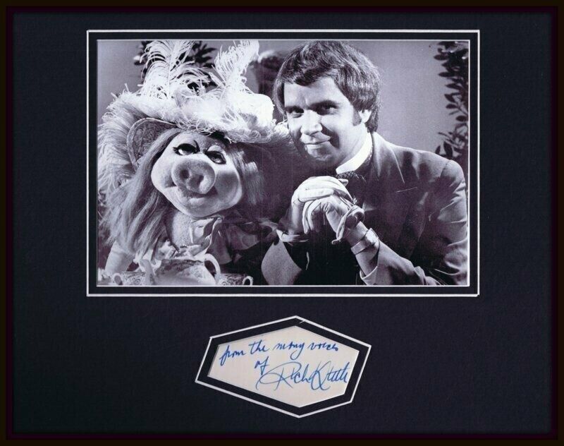 Rich Little Signed Framed 11x14 Photo Display Muppet Show w/ Miss Piggy