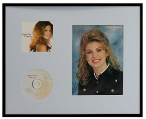 Faith Hill Signed Framed 16x20 Fireflies CD & Photo Display JSA