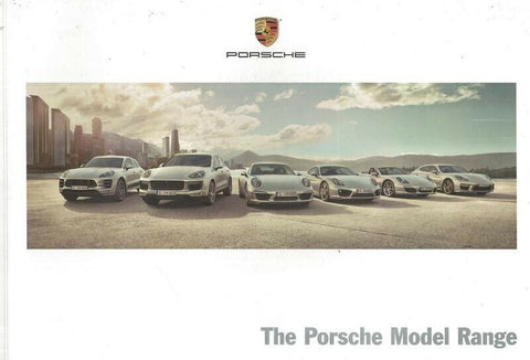 ORIGINAL Vintage 2015 Porsche Model Range Sales Brochure Book