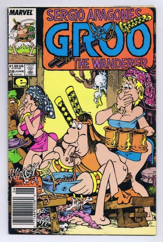 Groo the Wanderer #28 ORIGINAL Vintage 1987 Marvel Comics GGA