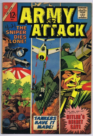 Army Attack #38 ORIGINAL Vintage 1965 Charlton Comics 