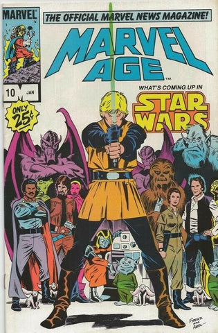 Marvel Age #10 ORIGINAL Vintage 1984 Marvel Comics Star Wars Luke Skywalker